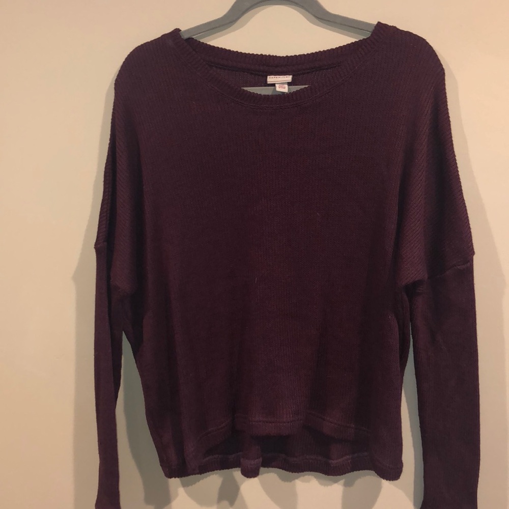 Burgundy super simply sweater